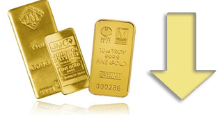 Gold price tumbles in markets